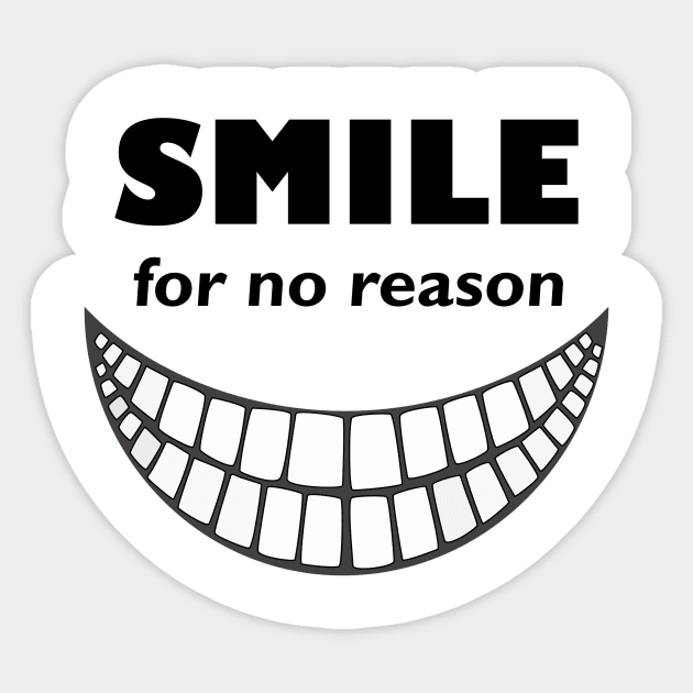 Smile For No Reason Sticker by tonyponline